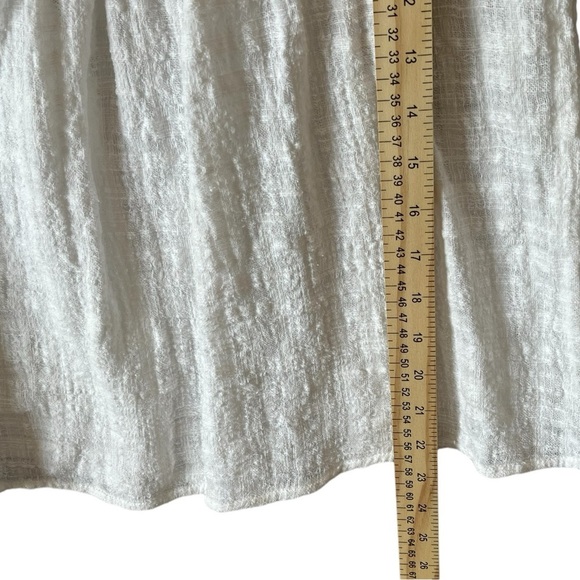 Lumiere Women's Cream Square Neck Ruffled Wide Strap Tank Top Size S - Picture 7 of 10